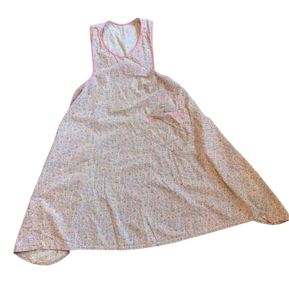 Vintage Pastel Floral Full Body Handmade Apron